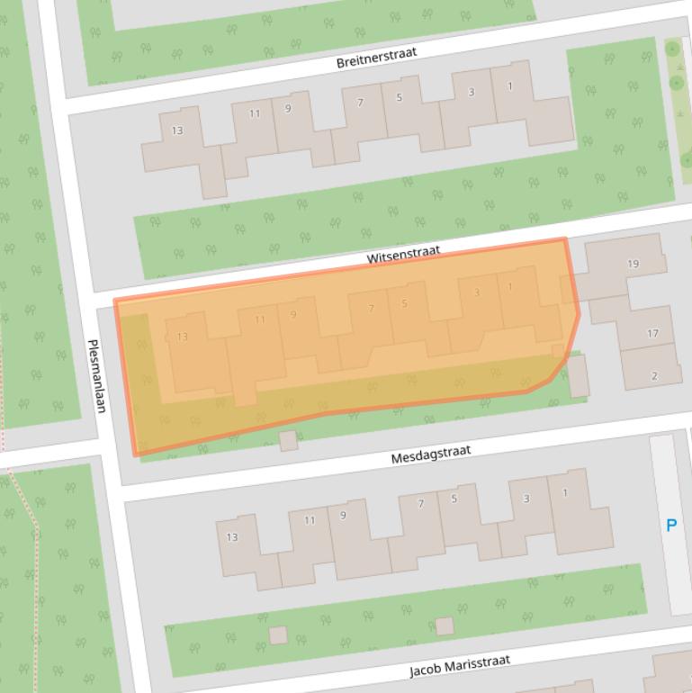 Kaart van postcodegebied 5691DR.