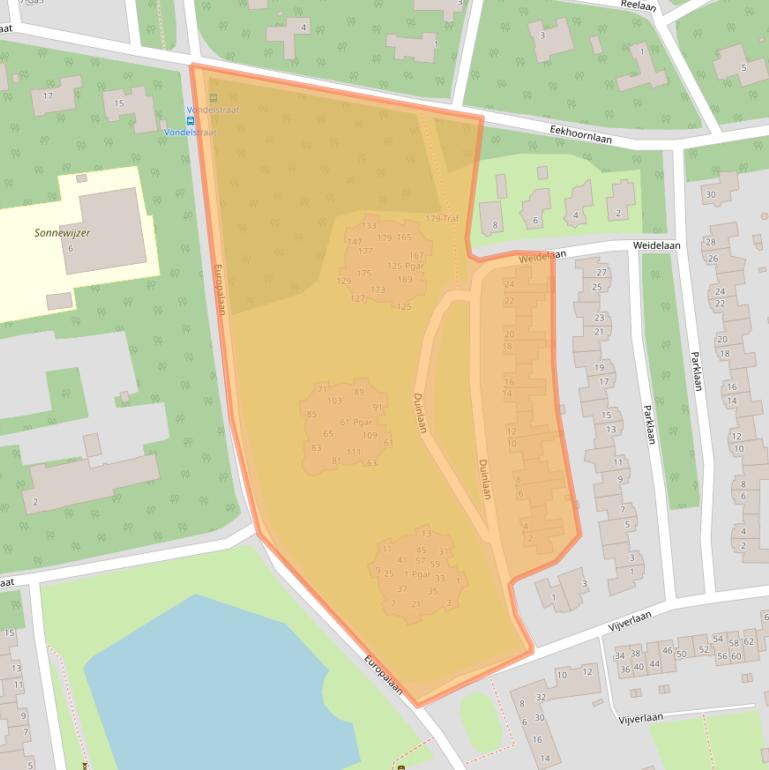 Kaart van postcodegebied 5691EJ.