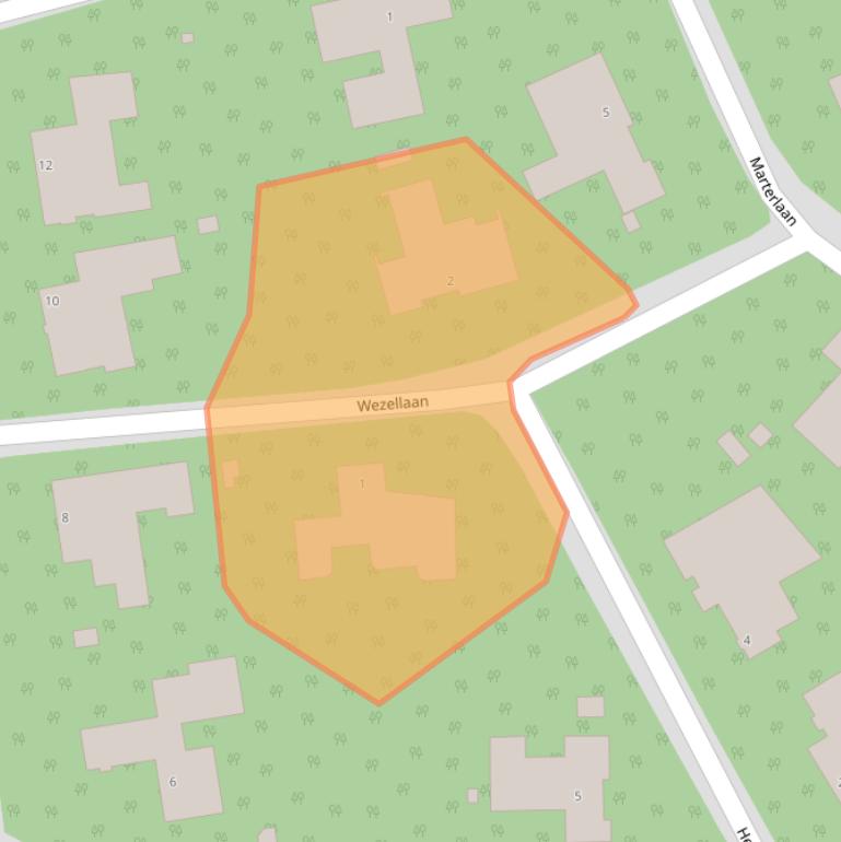 Kaart van postcodegebied 5691EX.