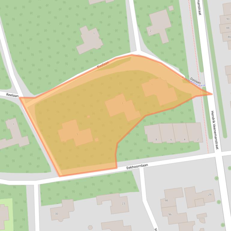 Kaart van postcodegebied 5691EZ.