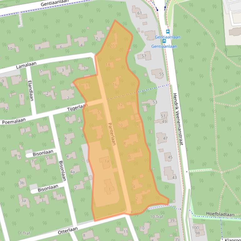 Kaart van postcodegebied 5691GD.