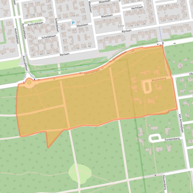 Kaart van postcodegebied 5691GW.