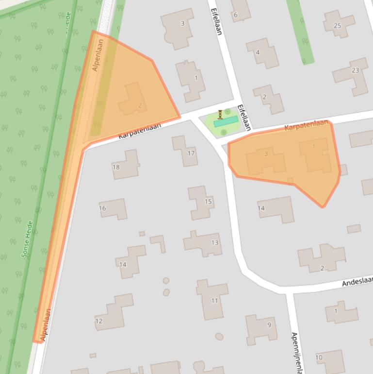 Kaart van postcodegebied 5691JV.