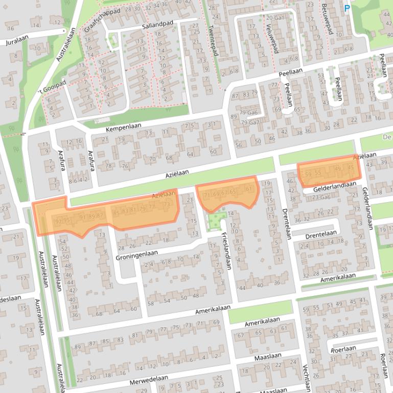 Kaart van postcodegebied 5691LB.