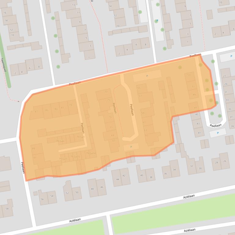 Kaart van postcodegebied 5691LK.