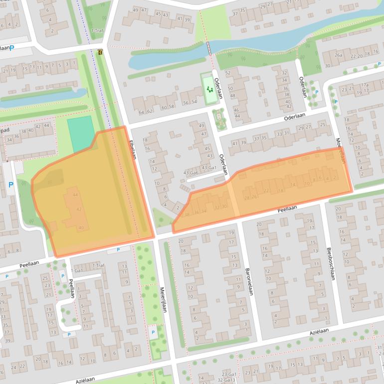 Kaart van postcodegebied 5691LL.