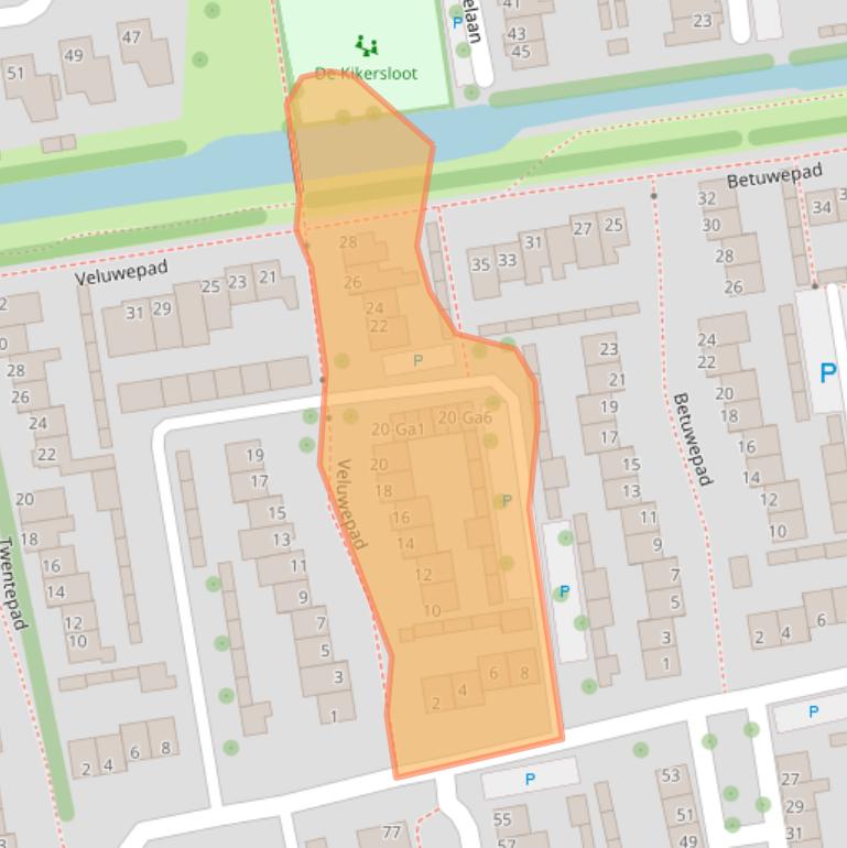 Kaart van postcodegebied 5691LR.