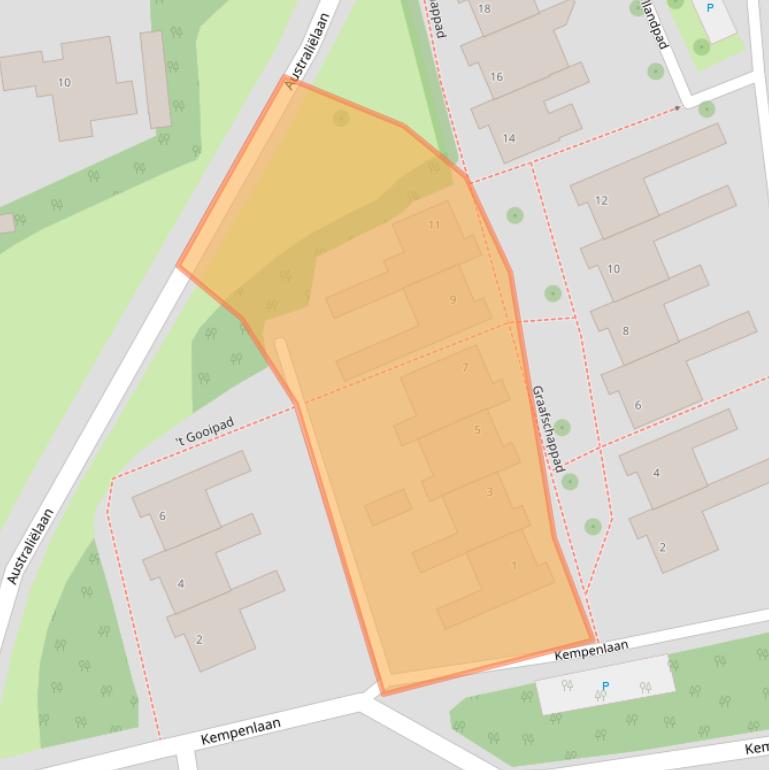 Kaart van postcodegebied 5691LZ.