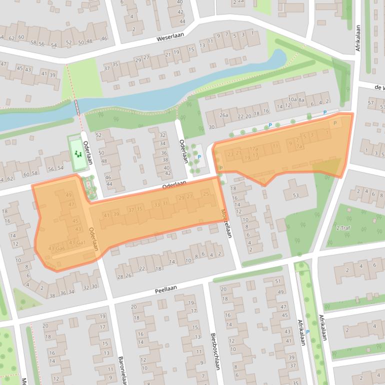 Kaart van postcodegebied 5691MD.