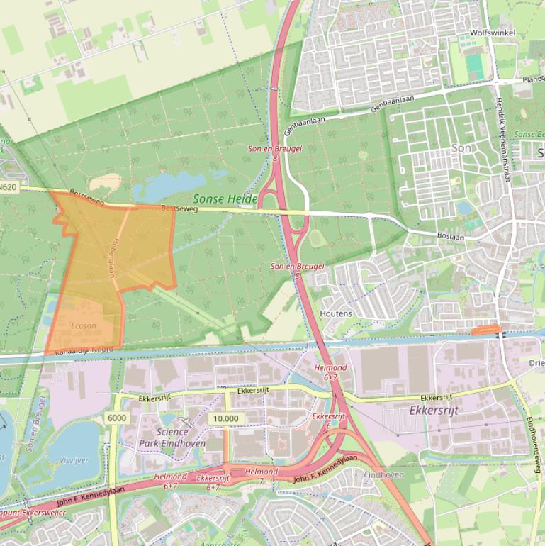 Kaart van postcodegebied 5691NM.