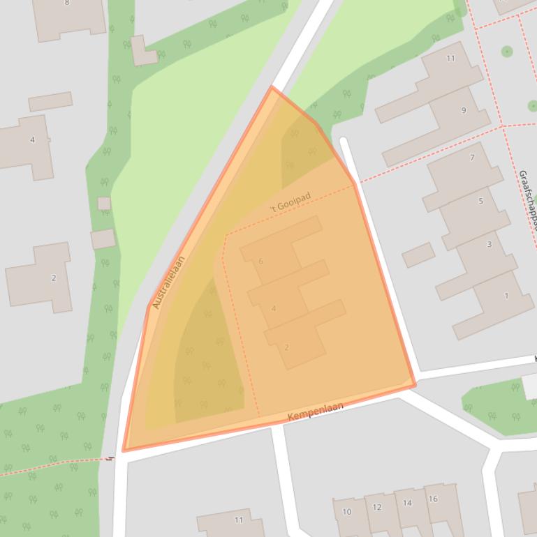 Kaart van postcodegebied 5691NZ.