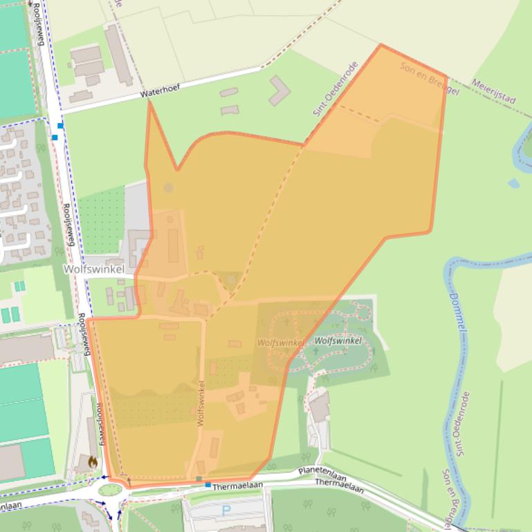 Kaart van postcodegebied 5691PC.