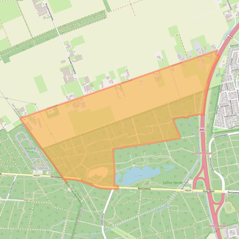 Kaart van postcodegebied 5691PD.