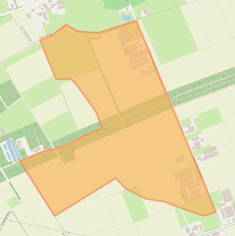 Kaart van postcodegebied 5691PN.