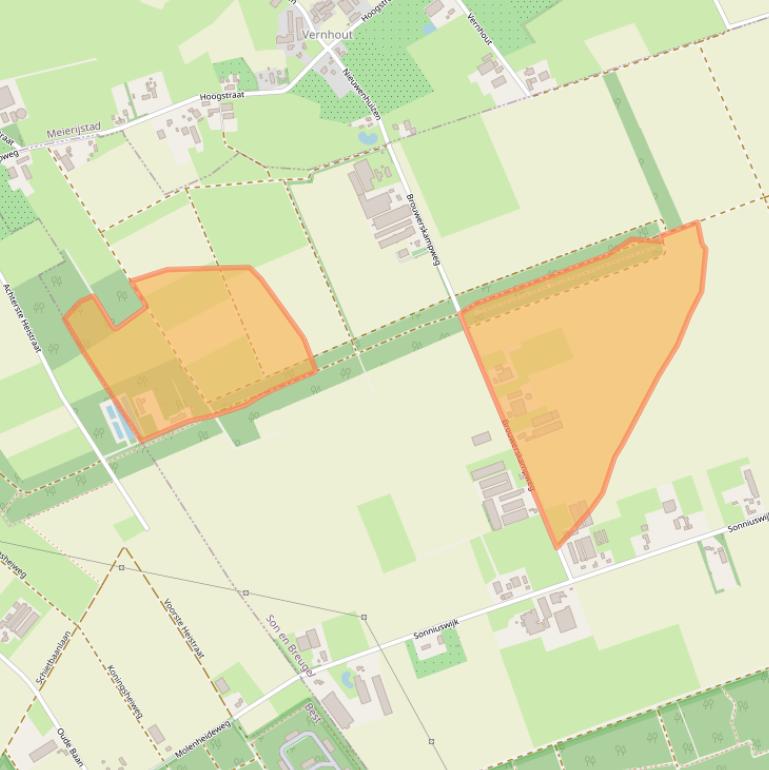 Kaart van postcodegebied 5691PP.