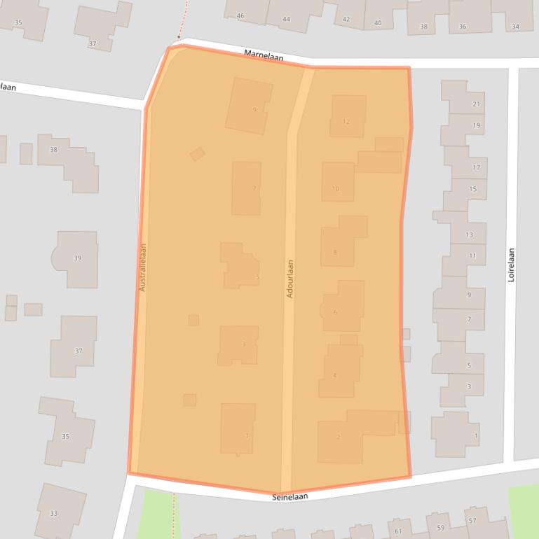 Kaart van postcodegebied 5691RC.