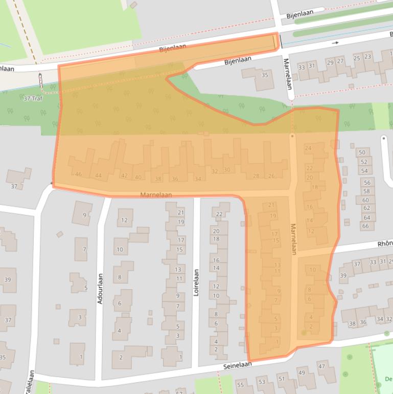 Kaart van postcodegebied 5691RE.