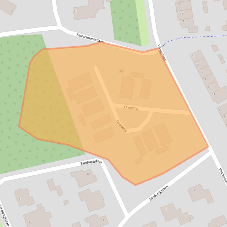 Kaart van postcodegebied 5691RG.