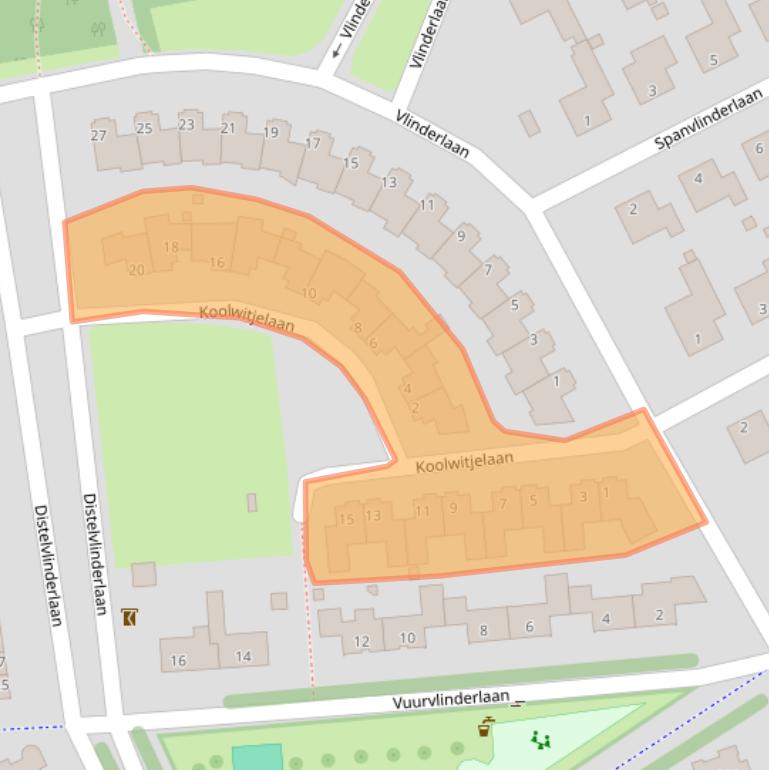 Kaart van postcodegebied 5691RN.