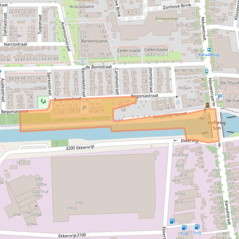 Kaart van postcodegebied 5691SC.