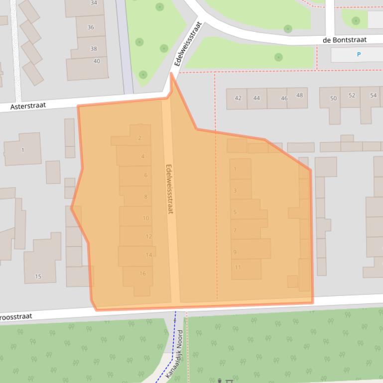 Kaart van postcodegebied 5691SL.