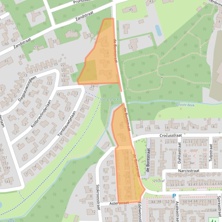 Kaart van postcodegebied 5691SW.