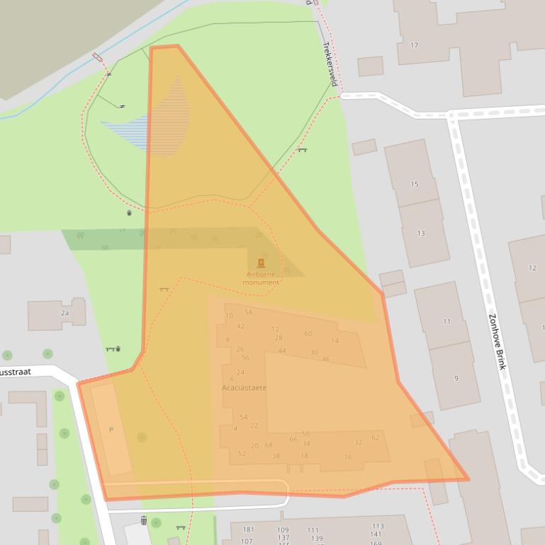 Kaart van postcodegebied 5691SZ.