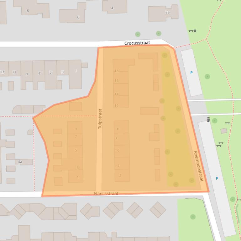 Kaart van postcodegebied 5691TB.