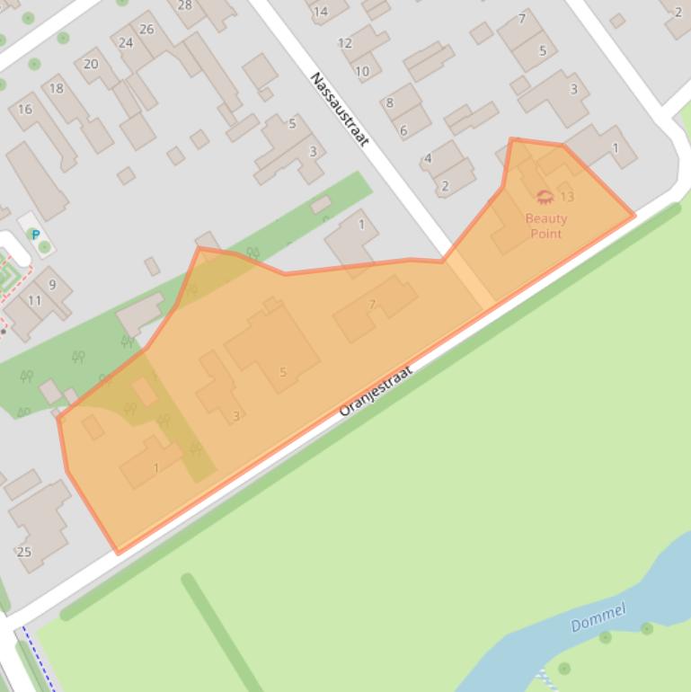 Kaart van postcodegebied 5691TJ.