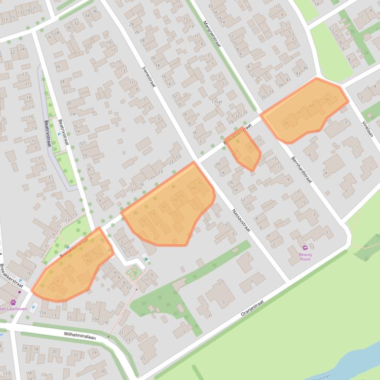 Kaart van postcodegebied 5691TP.