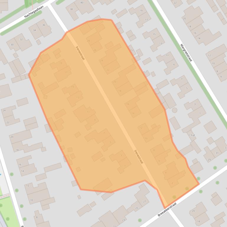 Kaart van postcodegebied 5691TT.