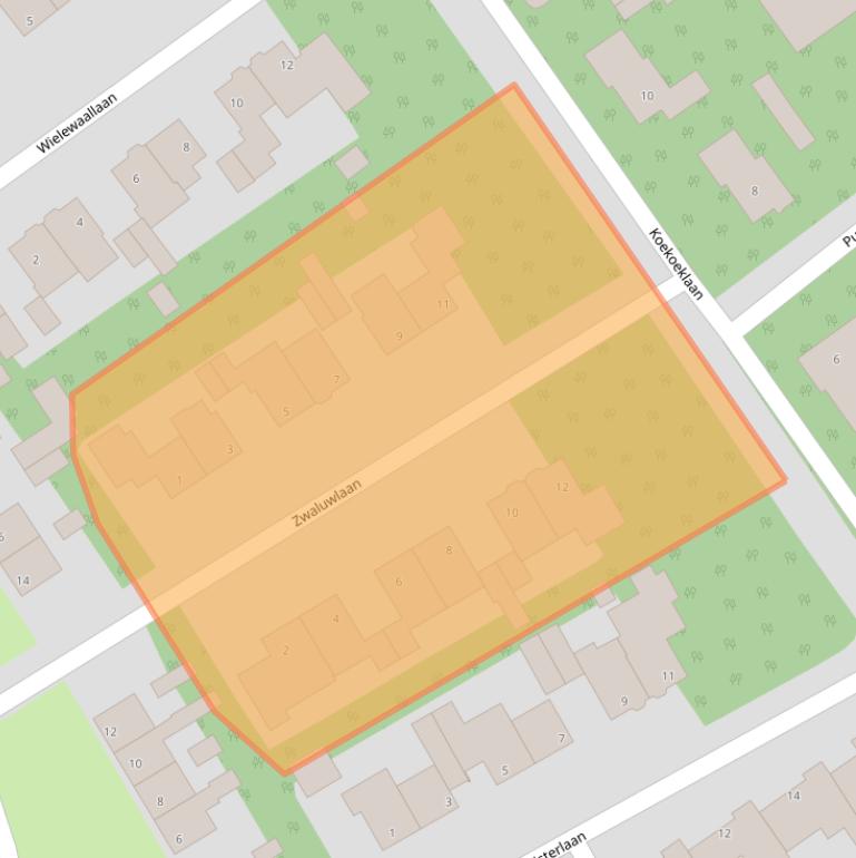 Kaart van postcodegebied 5691VG.