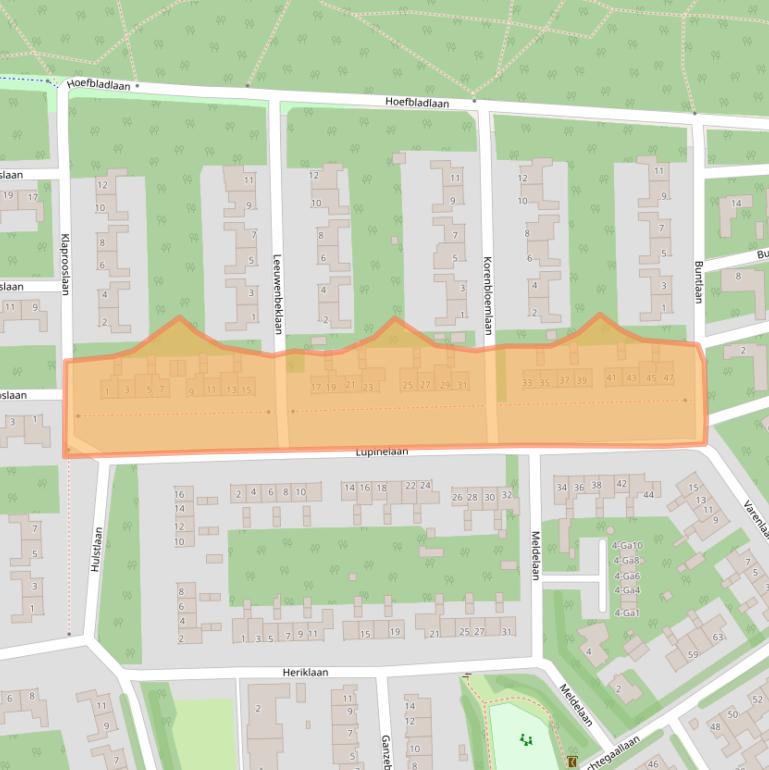 Kaart van postcodegebied 5691WC.