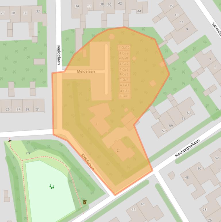 Kaart van postcodegebied 5691WE.