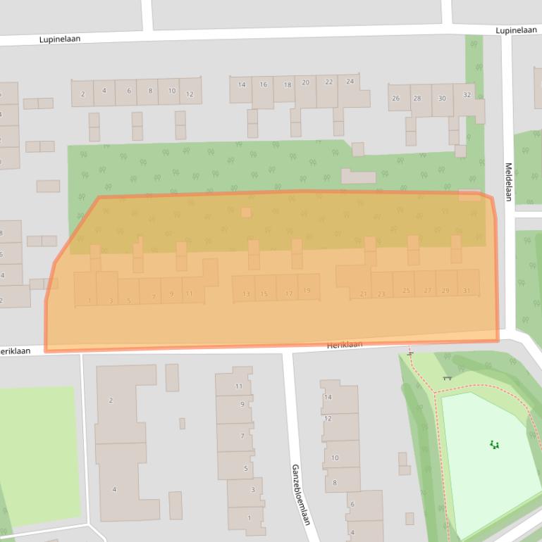 Kaart van postcodegebied 5691WG.