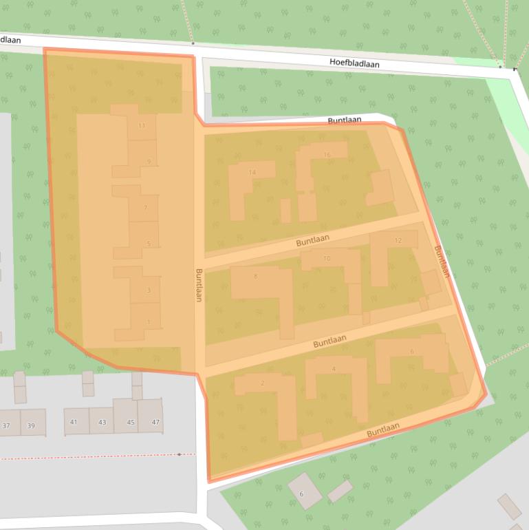 Kaart van postcodegebied 5691WX.