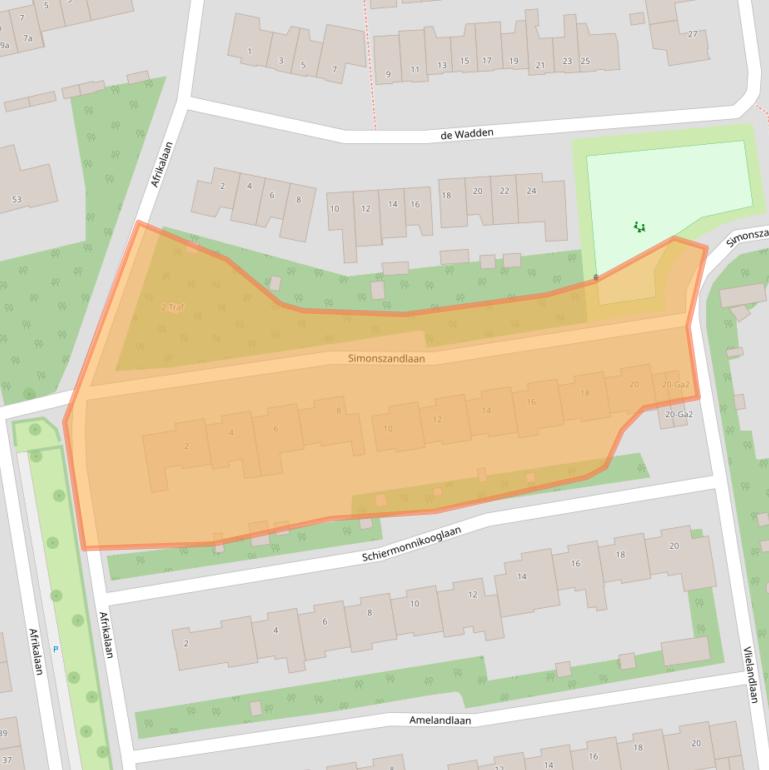 Kaart van postcodegebied 5691ZT.