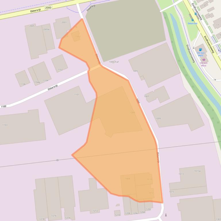 Kaart van postcodegebied 5692AA.