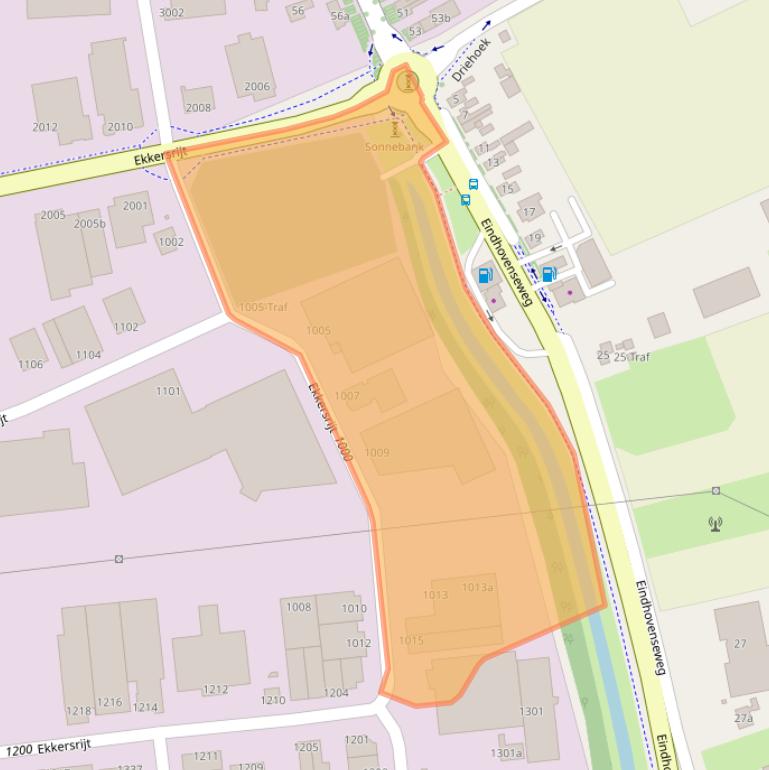 Kaart van postcodegebied 5692AB.