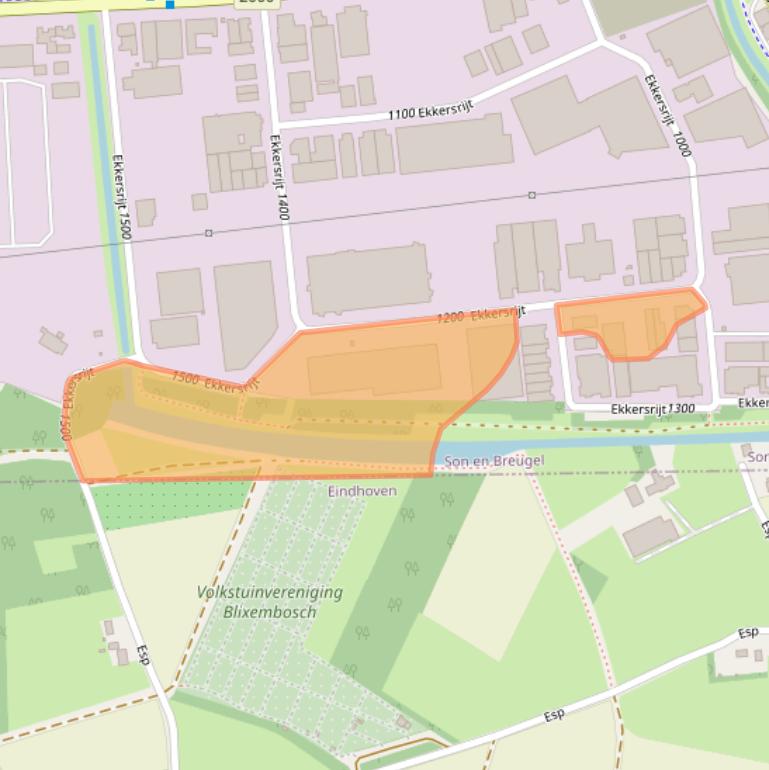 Kaart van postcodegebied 5692AG.