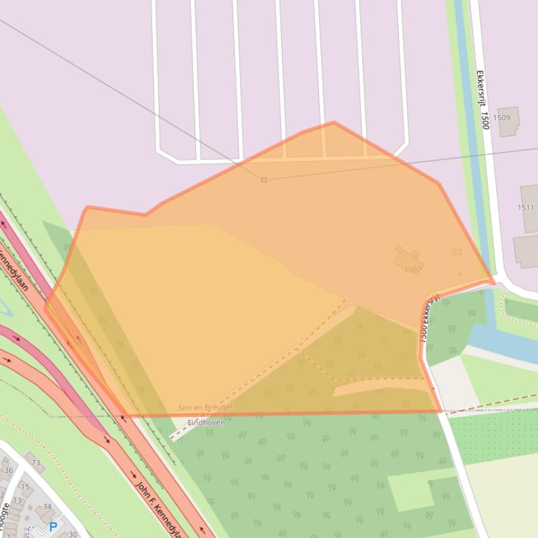 Kaart van postcodegebied 5692AM.