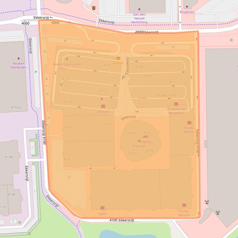 Kaart van postcodegebied 5692DD.