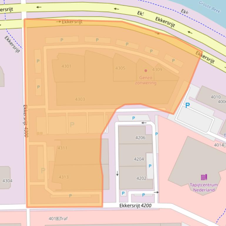 Kaart van postcodegebied 5692DJ.