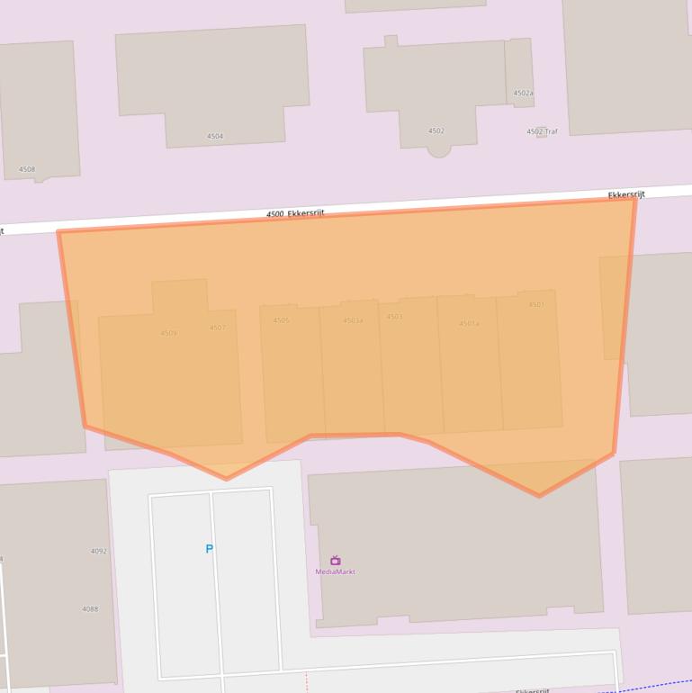 Kaart van postcodegebied 5692DN.