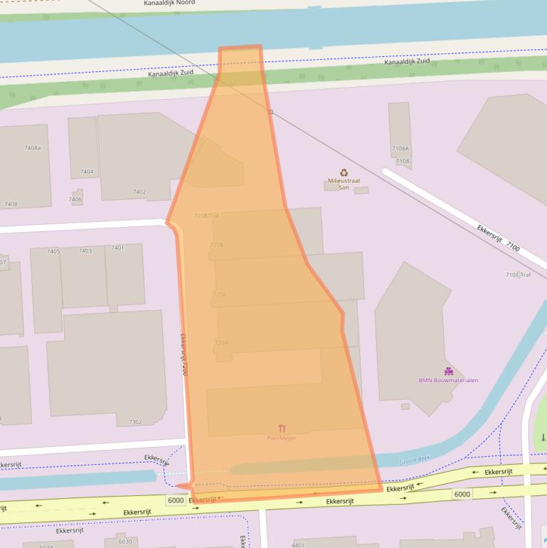 Kaart van postcodegebied 5692HE.