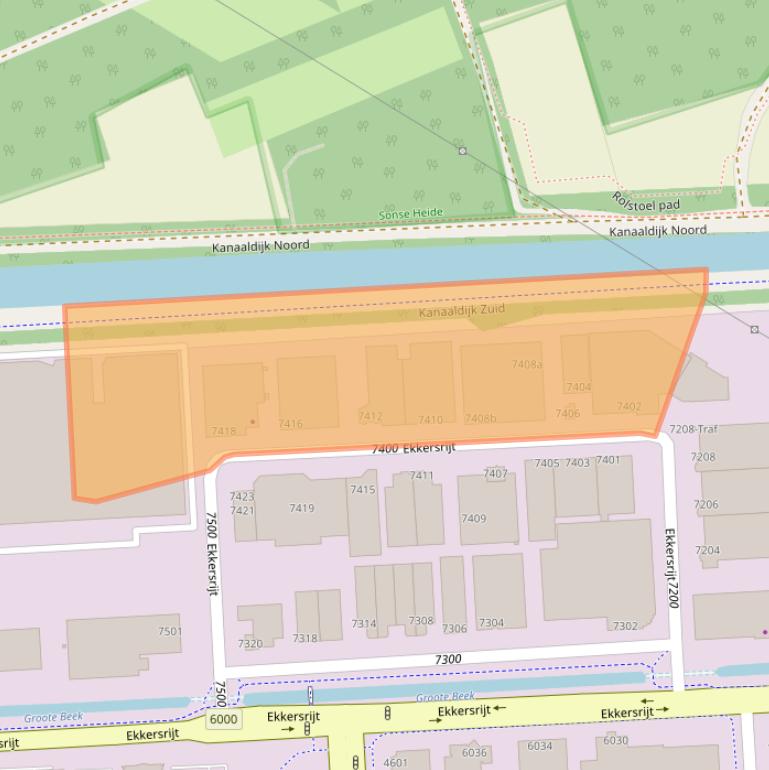 Kaart van postcodegebied 5692HK.