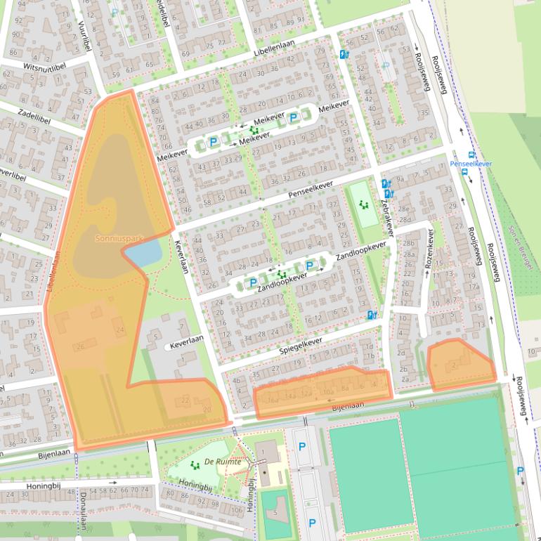 Kaart van postcodegebied 5692VB.