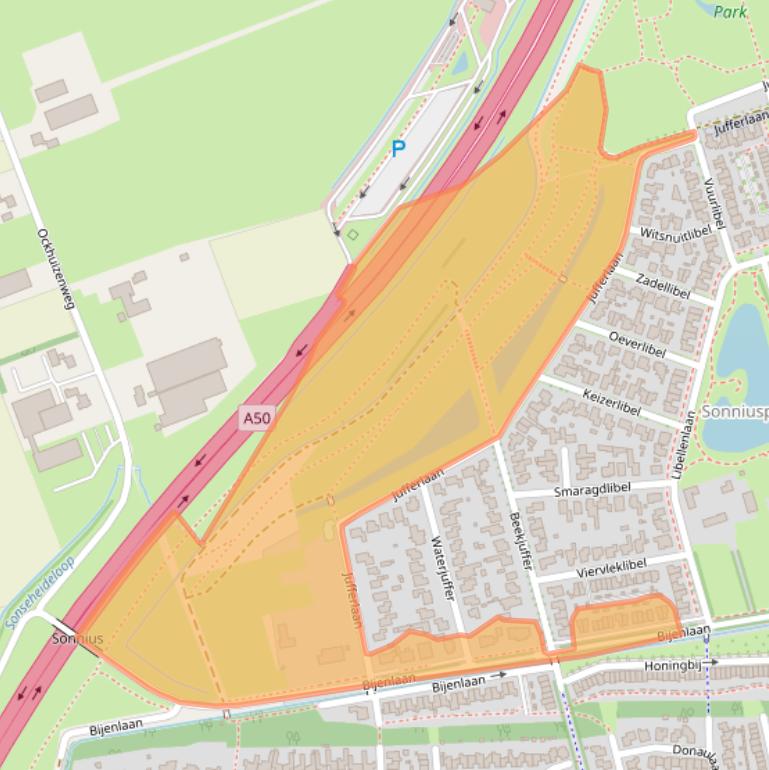 Kaart van postcodegebied 5692VC.