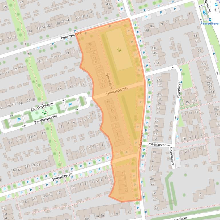 Kaart van postcodegebied 5692VG.