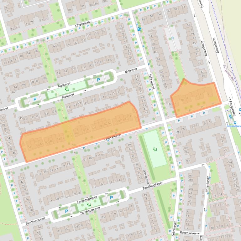 Kaart van postcodegebied 5692VP.